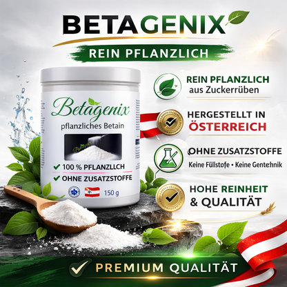 Betagenix rein pflanzlich hergestellt in Österreich ohne Zusatzstoffe