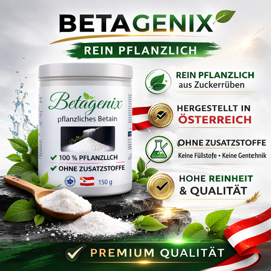 Betagenix rein pflanzlich hergestellt in Österreich ohne Zusatzstoffe