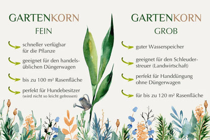 Bio-Dünger Gartenkorn im Kübel