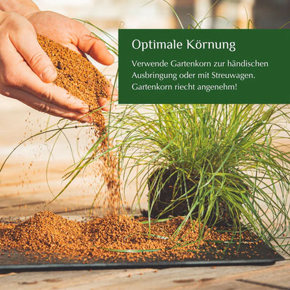 Bio-Dünger Gartenkorn im Kübel