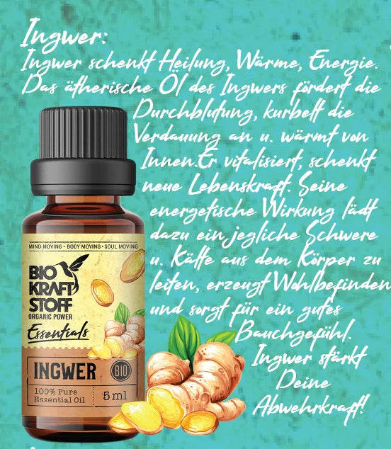 Biokraftstoff Essential Ingwer